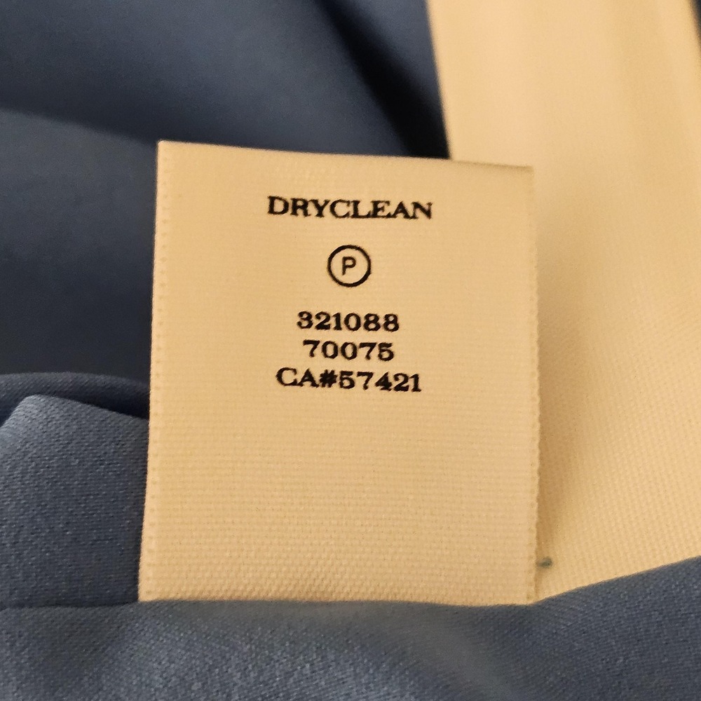 Ann‎ Taylor Dress Womens 8 Blue Sleeveless Jacquard Sheath Elegant Textured - Picture 6 of 11